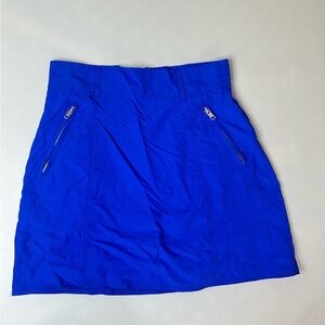 Cloud Ten Mini Skirt Blue Zip Front Pockets Medium NWT